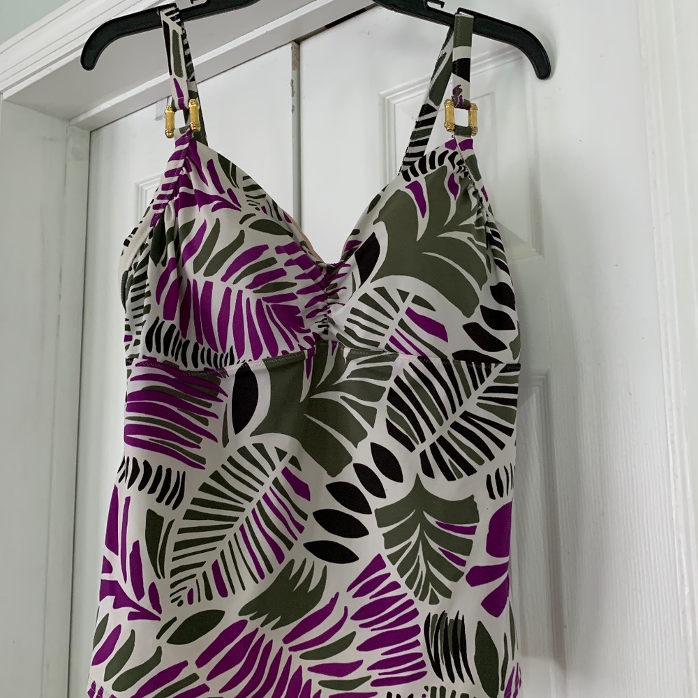 LANDS END TANKINI SIZE 16